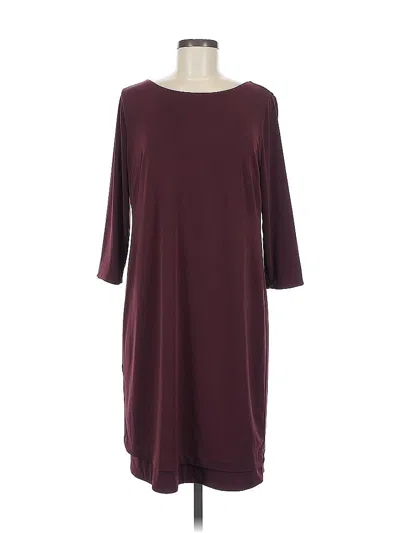 Pre-owned Chico's Casual Dress In Burgundy
