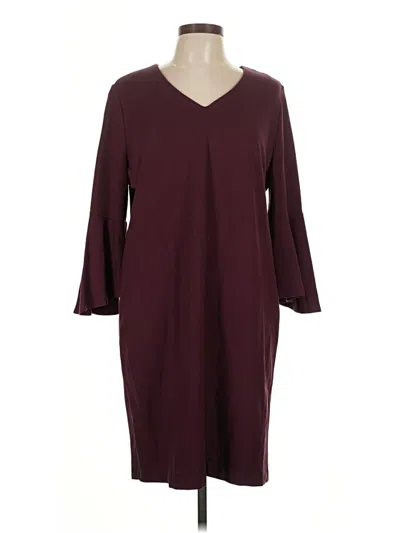 Pre-owned Chico's Casual Dress In Burgundy