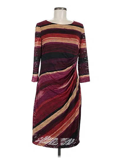 Pre-owned Chico's Casual Dress In Burgundy