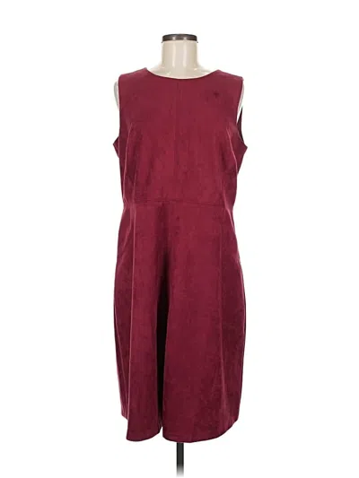 Pre-owned Chico's Casual Dress In Burgundy