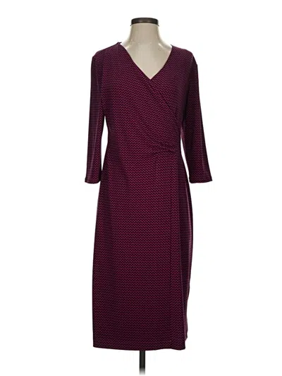 Pre-owned Chico's Casual Dress In Burgundy