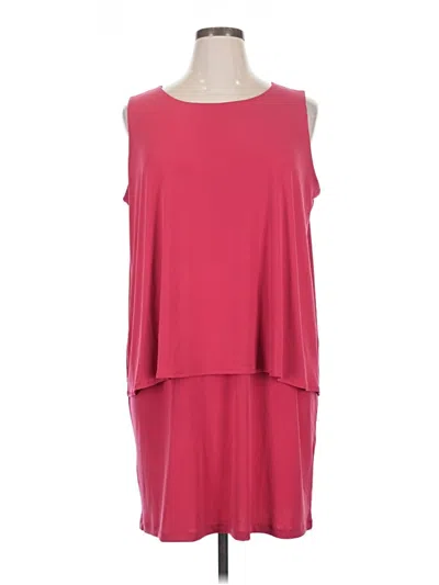 Pre-owned Chico's Casual Dress In Burgundy
