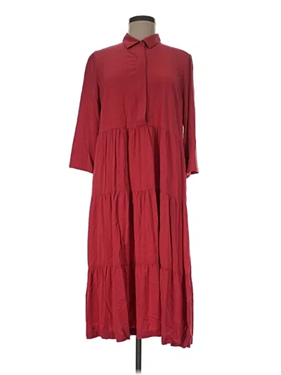 Pre-owned Chico's Casual Dress In Burgundy