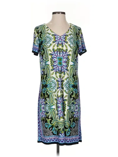 Pre-owned Chico's Casual Dress In Green