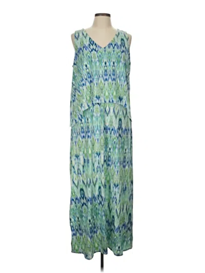 Pre-owned Chico's Casual Dress In Green