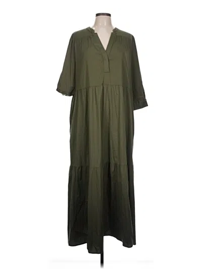 Pre-owned Chico's Casual Dress In Green