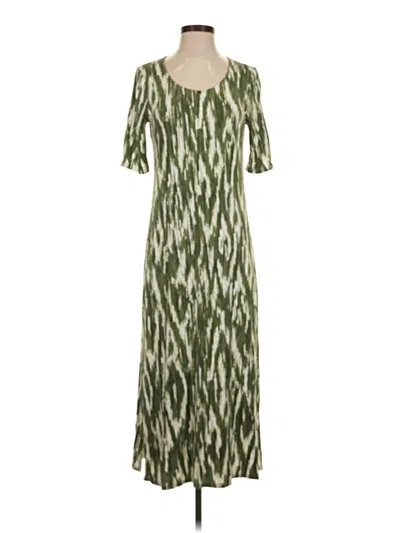 Pre-owned Chico's Casual Dress In Green