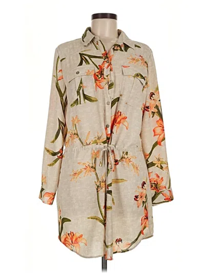 Pre-owned Chico's Casual Dress In Tan