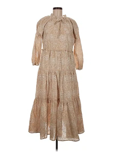 Pre-owned Chico's Casual Dress In Tan