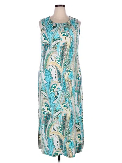 Pre-owned Chico's Casual Dress In Teal