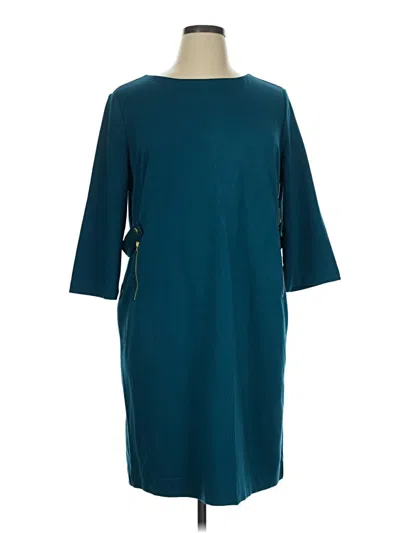Pre-owned Chico's Casual Dress In Teal