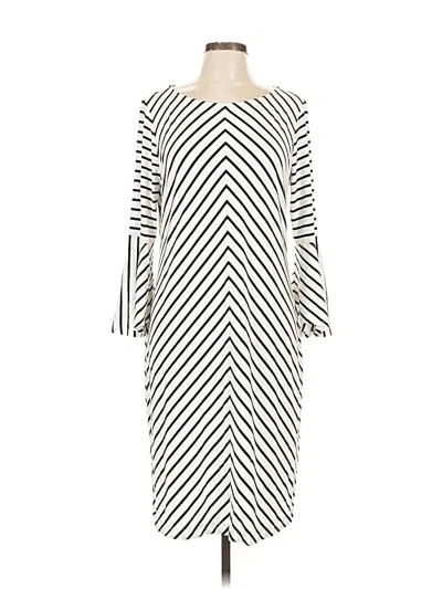 Pre-owned Chico's Casual Dress In White