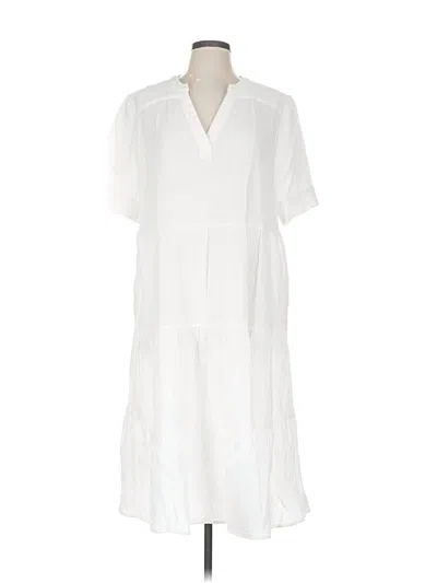 Pre-owned Chico's Casual Dress In White