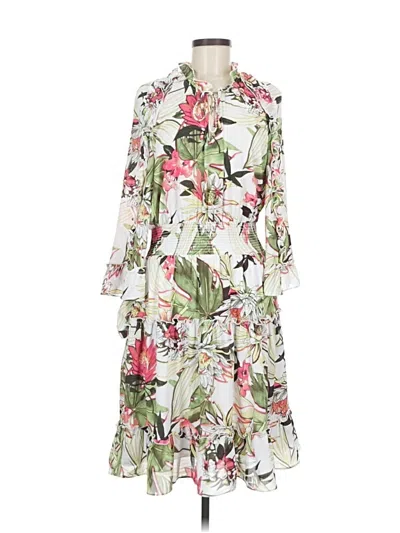 Pre-owned Chico's Casual Dress In White