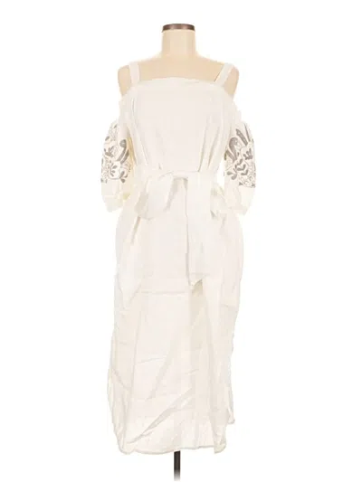 Pre-owned Chico's Casual Dress In White