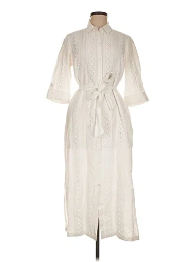 Pre-owned Chico's Casual Dress In White