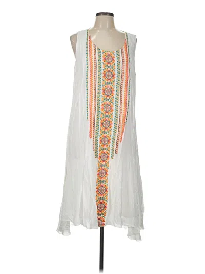 Pre-owned Chico's Casual Dress In White