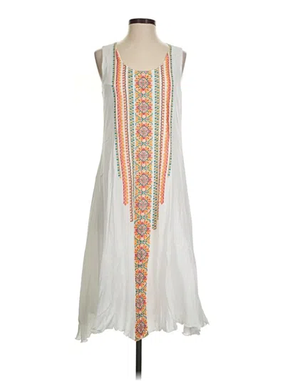 Pre-owned Chico's Casual Dress In White