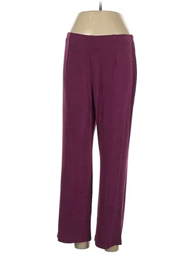 Pre-owned Chico's Casual Pants In Burgundy