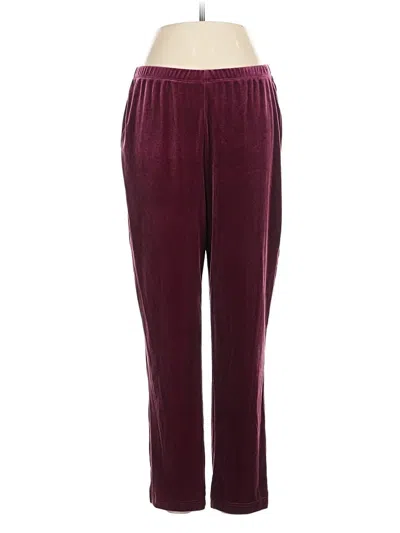 Pre-owned Chico's Casual Pants In Burgundy