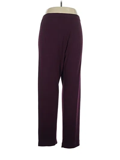 Pre-owned Chico's Casual Pants In Burgundy