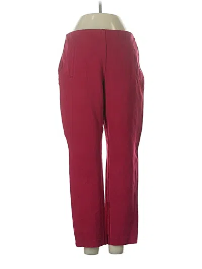 Pre-owned Chico's Casual Pants In Burgundy