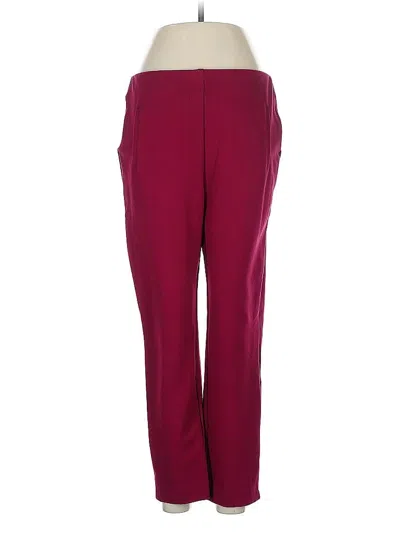 Pre-owned Chico's Casual Pants In Burgundy
