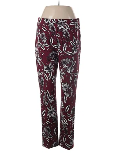 Pre-owned Chico's Casual Pants In Burgundy