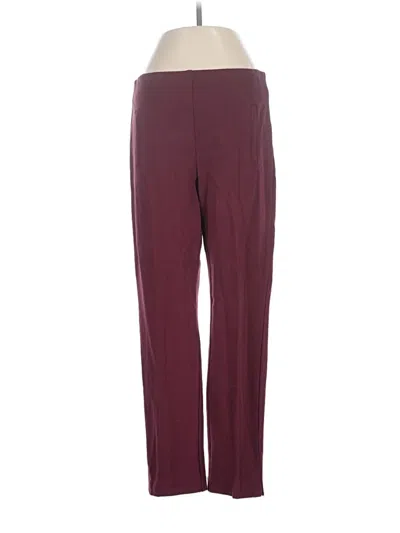 Pre-owned Chico's Casual Pants In Burgundy