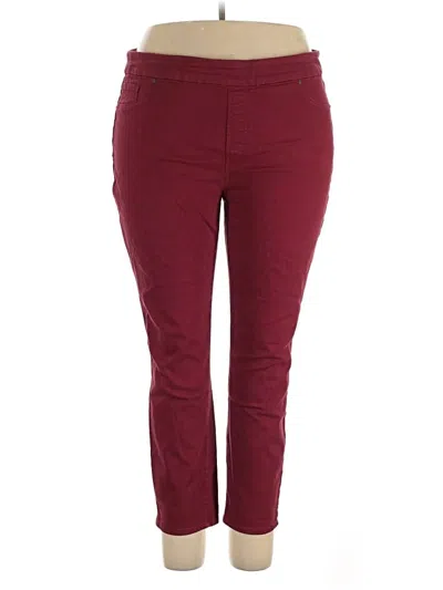 Pre-owned Chico's Casual Pants In Burgundy