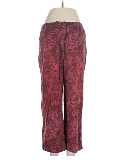 Pre-owned Chico's Casual Pants In Burgundy
