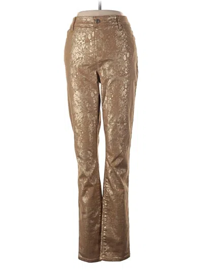 Pre-owned Chico's Casual Pants In Gold