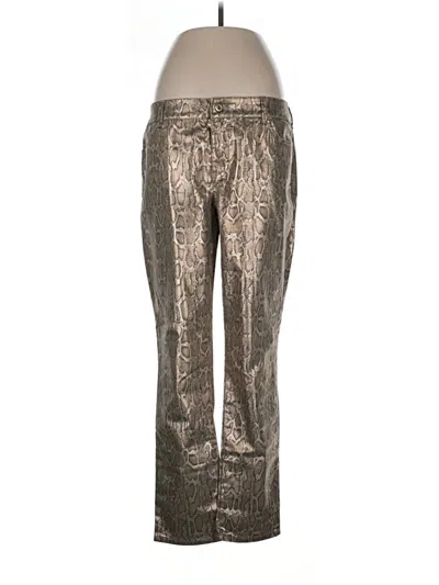 Pre-owned Chico's Casual Pants In Gold