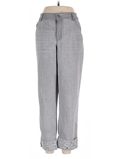 Pre-owned Chico's Casual Pants In Gray