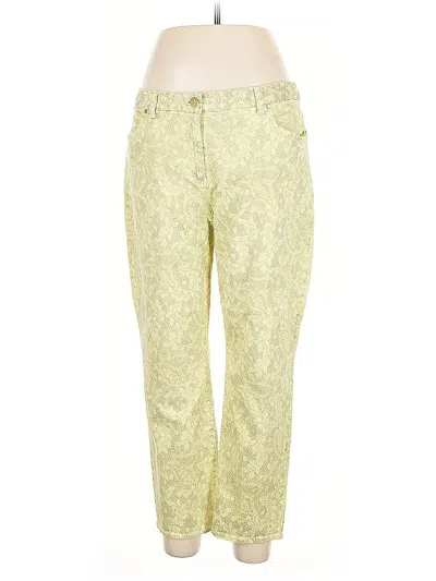 Pre-owned Chico's Casual Pants In Yellow