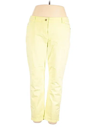 Pre-owned Chico's Casual Pants In Yellow