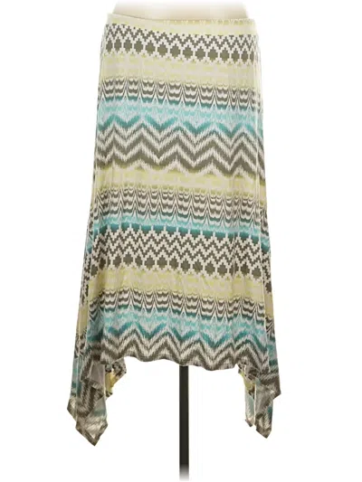 Pre-owned Chico's Casual Skirt In Ivory