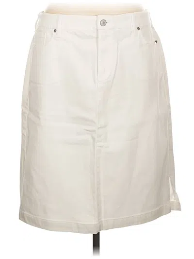 Pre-owned Chico's Casual Skirt In Ivory