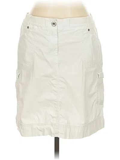 Pre-owned Chico's Casual Skirt In White