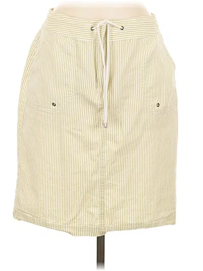 Pre-owned Chico's Casual Skirt In Yellow