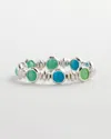 Chico's Cats Eye Stretch Bracelet |  In Blue Multi