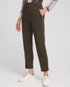 Chico's Caviar Bead Scuba Ankle Pants In Green Size 20 |  Zenergy In Primordial Forest
