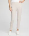 Chico's Caviar Bead Scuba Joggers In Neutral Size 12 |  Zenergy In Smokey Taupe