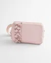 Chico's Caviar Beaded Belt Bag In Pink |  In Rose Smoke