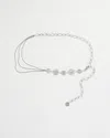 Chico's Charm Chain Belt In Silver In Silver