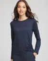 Chico's Cloud Asymmetrical Top In Blue