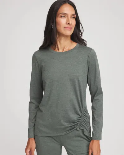 Chico's Cloud Asymmetrical Top In Eucalyptus In Green