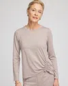Chico's Cloud Asymmetrical Top In Rocky Mountain