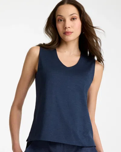 Chico's Cloud V-neck Tank In Blue