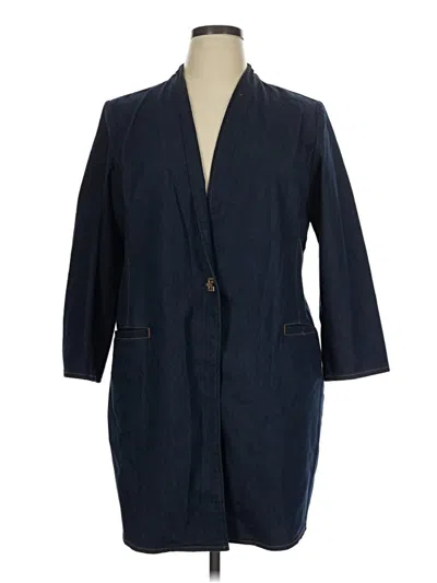 Pre-owned Chico's Coat In Blue